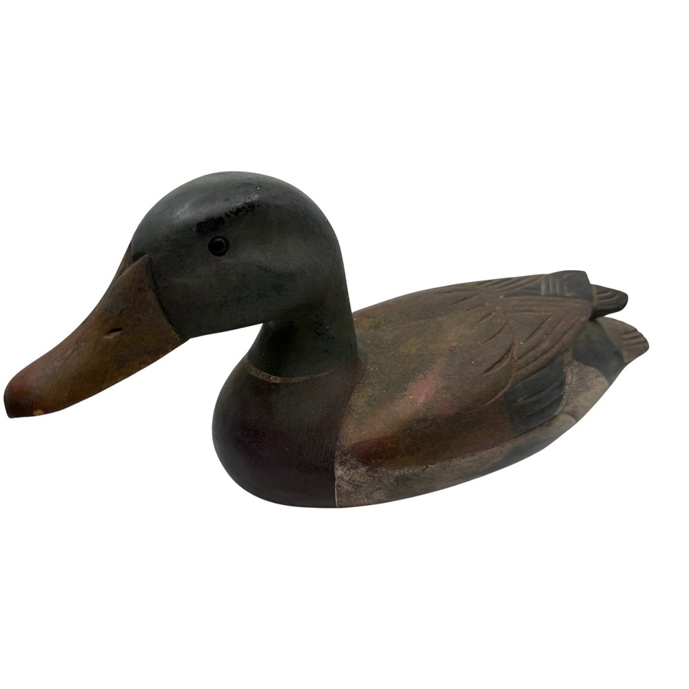 Vintage Boyds Collection Wooden Duck Decoy Hand Carved Painted Folk Art 1982-87
